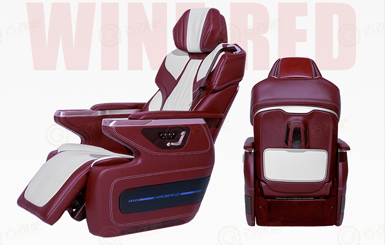 Wine Red Color Matching Giant Whale Zero Gravity Air Seat