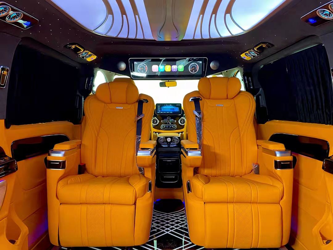 Modificación del interior de la Vito Business Edition de lujo de la Mercedes-...