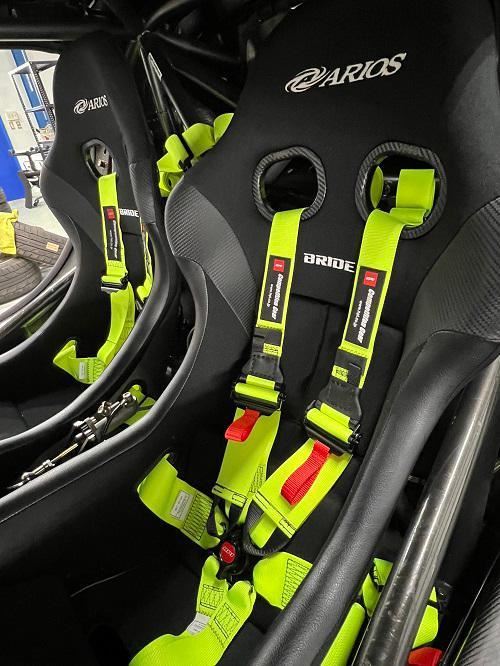 Cinturones de seguridad de carreras fluorescentes personalizados, recuerde co...
