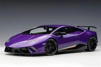 Lamborghini Huracan Performante Modificado Ruedas Azul-Púrpura