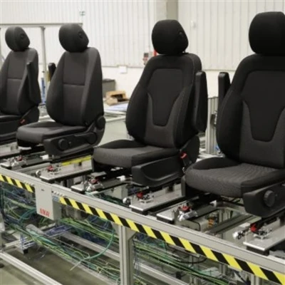 El proceso de producción de asientos de automóvil
