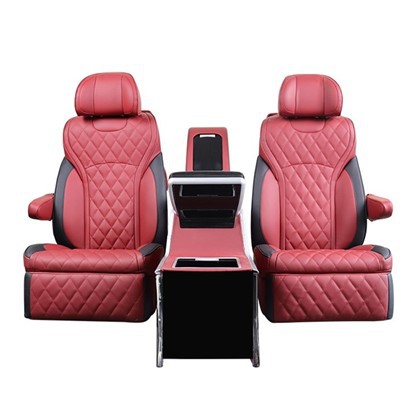 Asientos de cuero SUV con mesa plegable